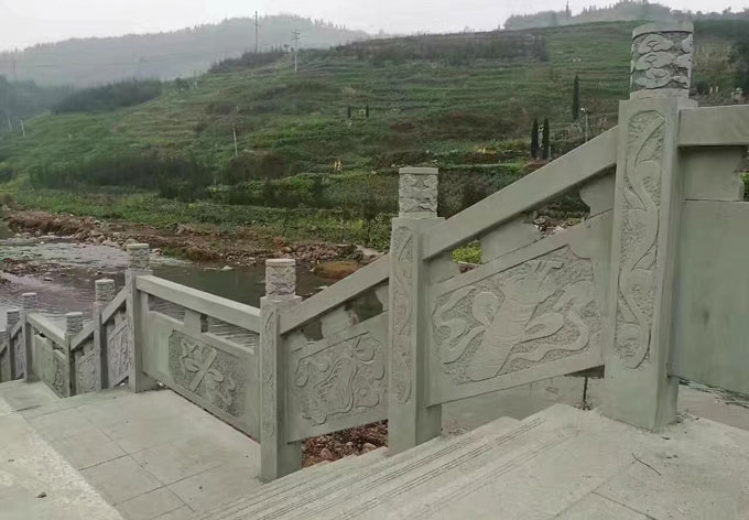青砂岩栏杆