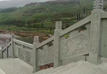 青砂岩栏杆