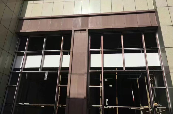 紫砂岩施工实拍图