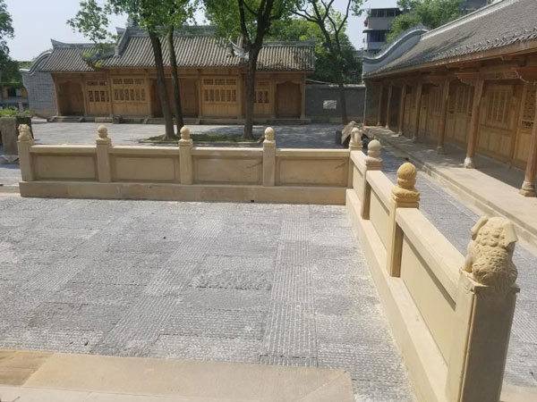 砂岩栏杆工程图